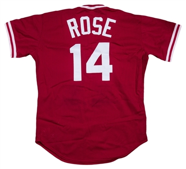 1988 Pete Rose Game Worn Cincinnati Reds Managers Batting Practice Jersey